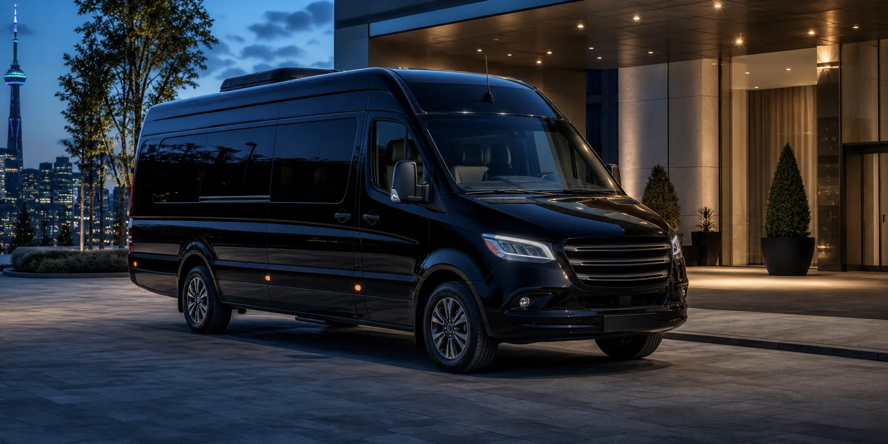 14-seat Mercedes-Benz Sprinter exterior